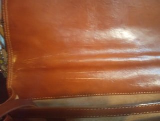 Borsa da lavoro in pelle marrone