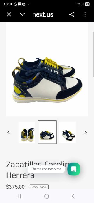 Zapatillas Carolina Herrera Azul/Blanco