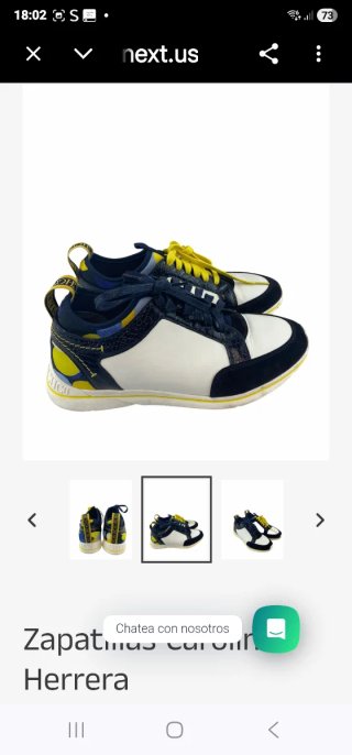 Zapatillas Carolina Herrera Azul/Blanco