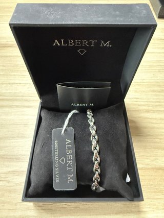 Pulsera Albert M. Plata Diseño Italiano