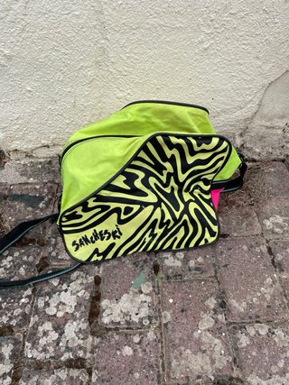 Pattini a rotelle neri e fucsia Taglia 35-36