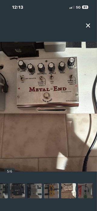 Pedal de guitarra Tonefonser Metal-End