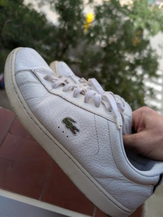 Lote 3 pares zapatillas: Lacoste, NB, Puma