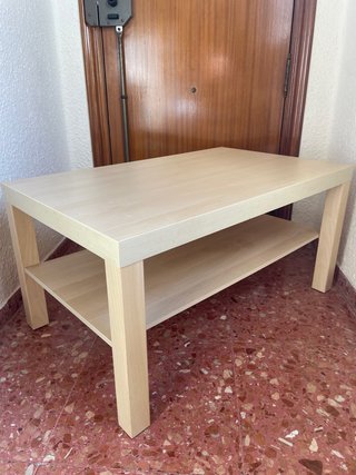 Mesa de centro Ikea madera clara