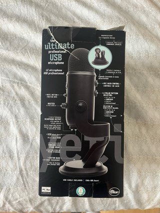 Micrófono Blue Yeti Blackout USB