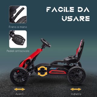 Kart a pedales para niños de 3 a 8 años con asient