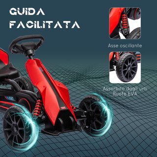 Kart a pedales para niños de 3 a 8 años con asient
