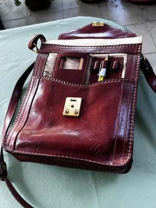 Bandolera de cuero hombre