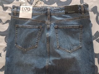 Falda vaquera midi D70
