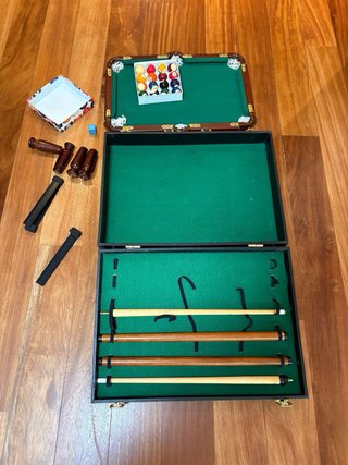 Maletín de billar con accesorios