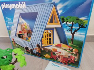 Casa Azul Playmobil con Accesorios