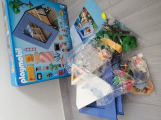 Casa Azul Playmobil con Accesorios