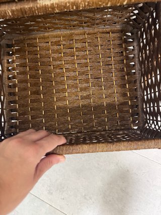 Cajonera de mimbre con 4 cajones