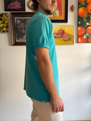 Polo Lacoste Turquesa Talla L