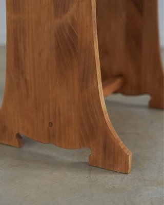 Silla de madera estilo rústico iglesia artesanal