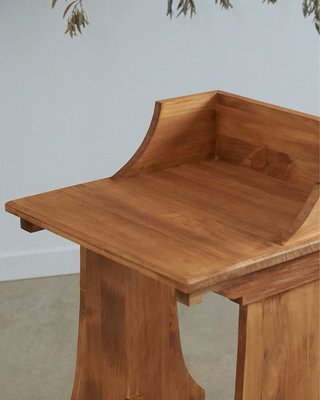 Silla de madera estilo rústico iglesia artesanal