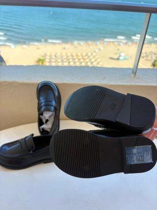 1 Par Zapato Mocasín Niños Talla 24