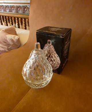Bombonera/Joyero Vintage Cristal Tallado Italiano