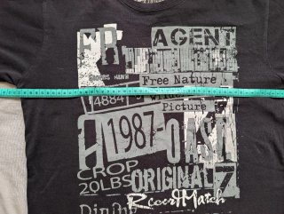 Camiseta Converse de chico estampada negra y gris