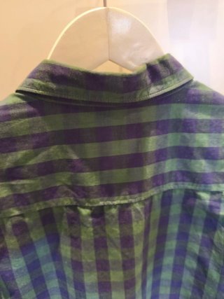 Camisa cuadros azul y verde