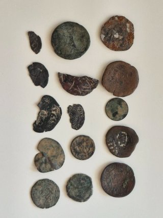 Lote de monedas antiguas