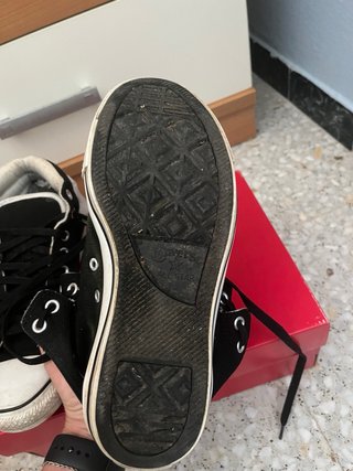 Converse Doble Solapa Hombre Negro