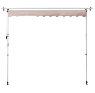 Toldo beige para terraza
