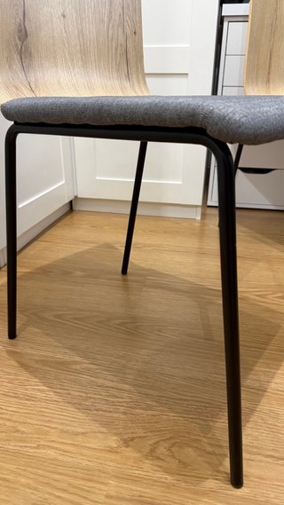 Conjunto 4 sillas de salón/comedor modernas