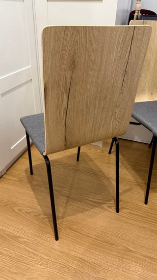 Conjunto 4 sillas de salón/comedor modernas
