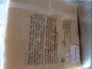 Queso Manchego Curado El Pesebre Artesano 3,75 kg