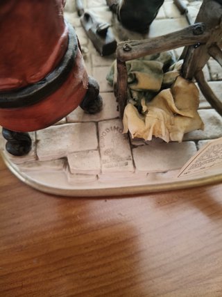 Figura Capodimonte Geppetto y Pinocho