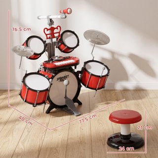 Conjunto de Batería para Niños con Instrumentos Mu