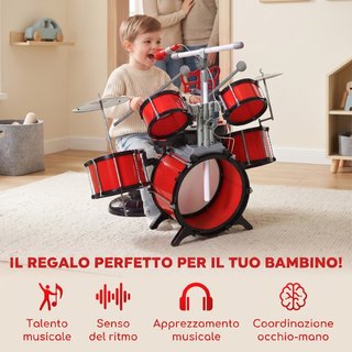 Conjunto de Batería para Niños con Instrumentos Mu