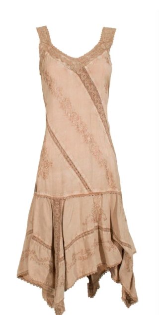 Vestido Coline encaje beige Talla XXXL