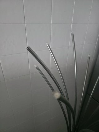 Lámpara Pie LED Moderna Cromada Táctil