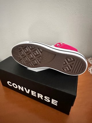 Zapatillas Converse plataforma rosa