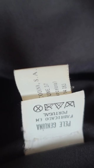Cazadora Piel Ovina Hombre/ Talla M
