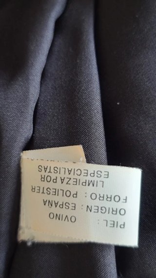 Cazadora Piel Ovina Hombre/ Talla M