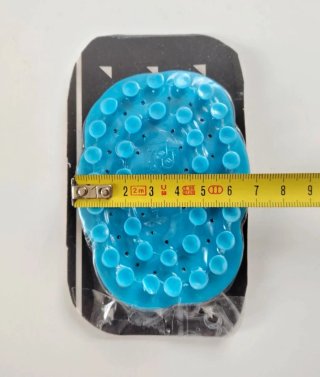 Portasapone a ventosa azzurro