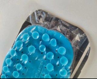 Portasapone a ventosa azzurro