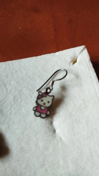 Conjunto Joyas Hello Kitty Collar Pendientes Anill