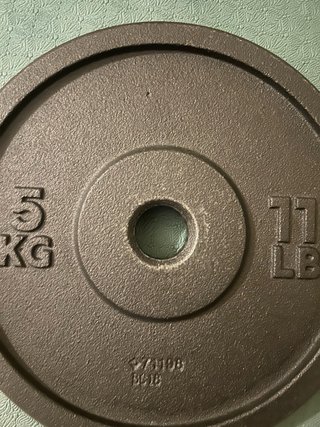 2 discos de musculación/pesa