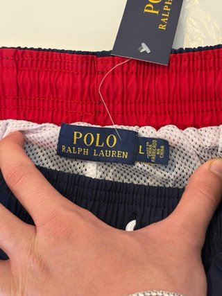 Costume da bagno Polo Ralph Lauren blu/rosso