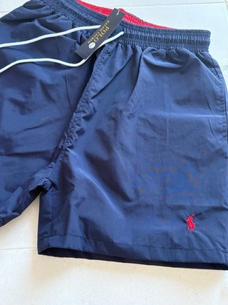 Costume da bagno Polo Ralph Lauren blu/rosso