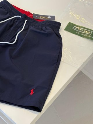 Costume da bagno Polo Ralph Lauren blu/rosso