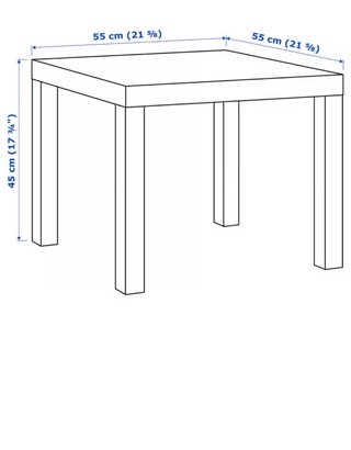 Mesa auxiliar blanca