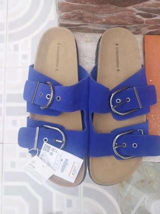 Sandalias Stradivarius Azul Talla 40
