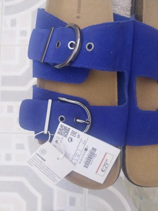 Sandalias Stradivarius Azul Talla 40
