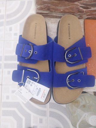 Sandalias Stradivarius Azul Talla 40