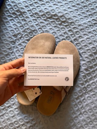 Birkenstock Boston Talla 43 Beige Nuevas